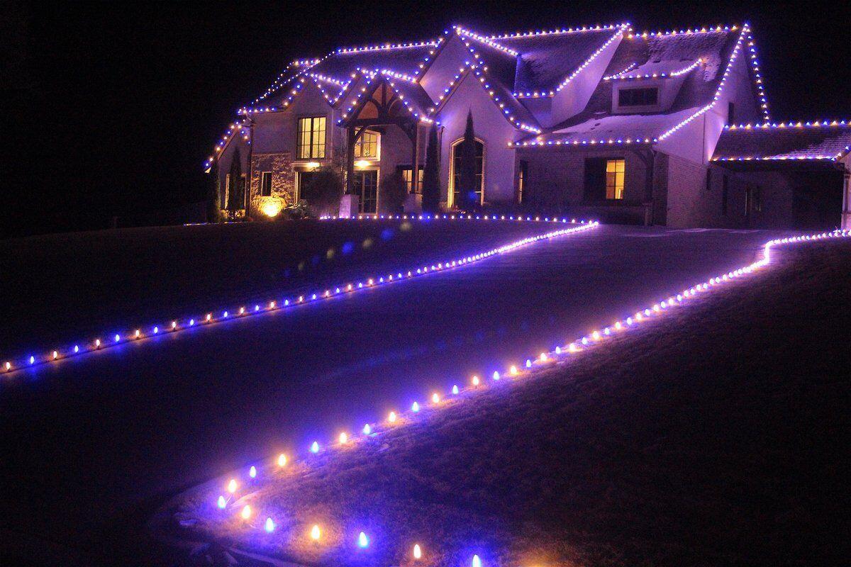 Northeast Oklahoma home’s light display has quirky story behind it