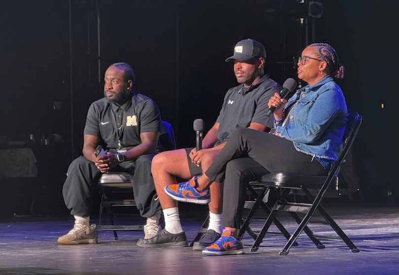 Oklahoma Highway Patrol troopers share career experiences with Midwest City High School students