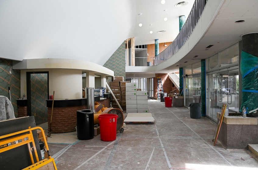 Renovations at McMahon Memorial Auditorium about 75% complete