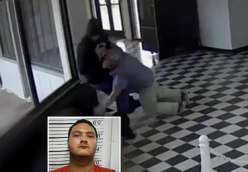 Oklahoma man arrested after entering his former school armed and attempting to shoot student before weapon malfunctioned, tackled by school principal who was shot in the leg during struggle