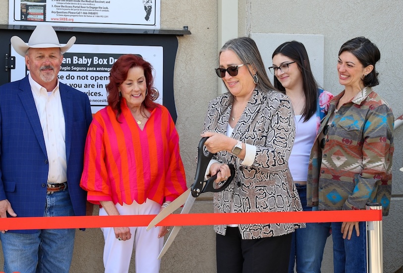 Lawton Fire Department hosts ribbon cutting for new Safe Haven Baby Box at Station 5