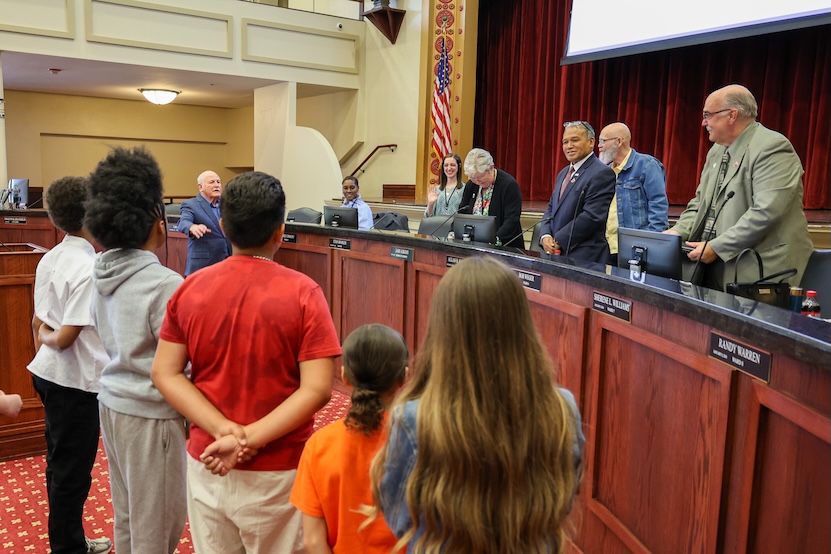 City of Lawton thanked the Student Council from Crosby Park Elementary School for visiting City Hall