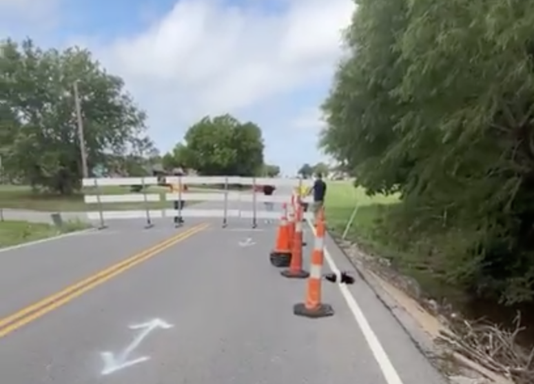 NE Rogers Lane closed after drainage structure collapses in Lawton