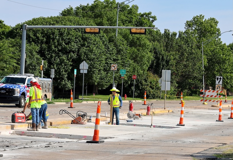 Fort Sill Boulevard roadway repairs continue between Ferris Avenue and Rogers Lane with lane shifts expected through summer