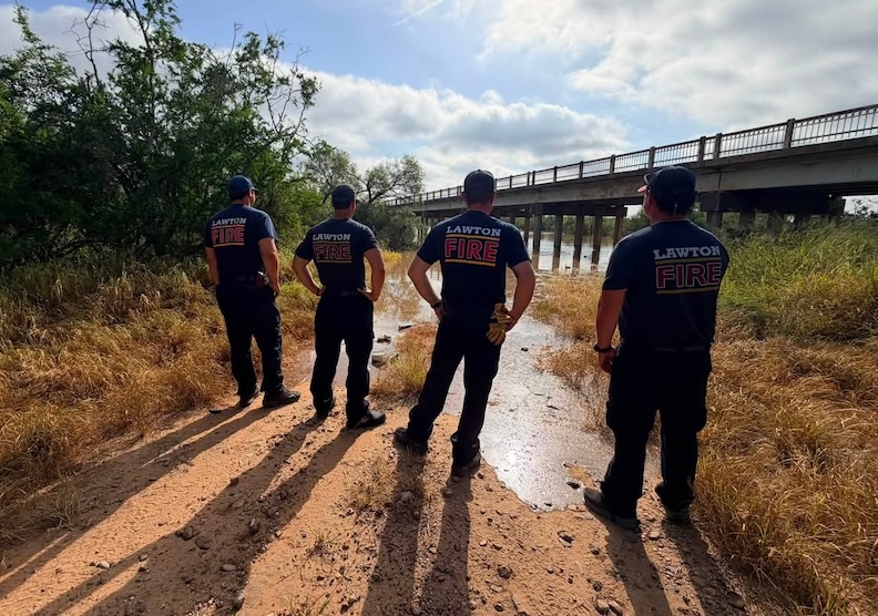 Lawton firefighters return home after assisting South Texas flood response