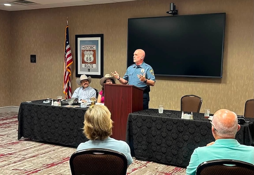 Lawton Police chief highlights community partnership during Great Plains Ambucs meeting
