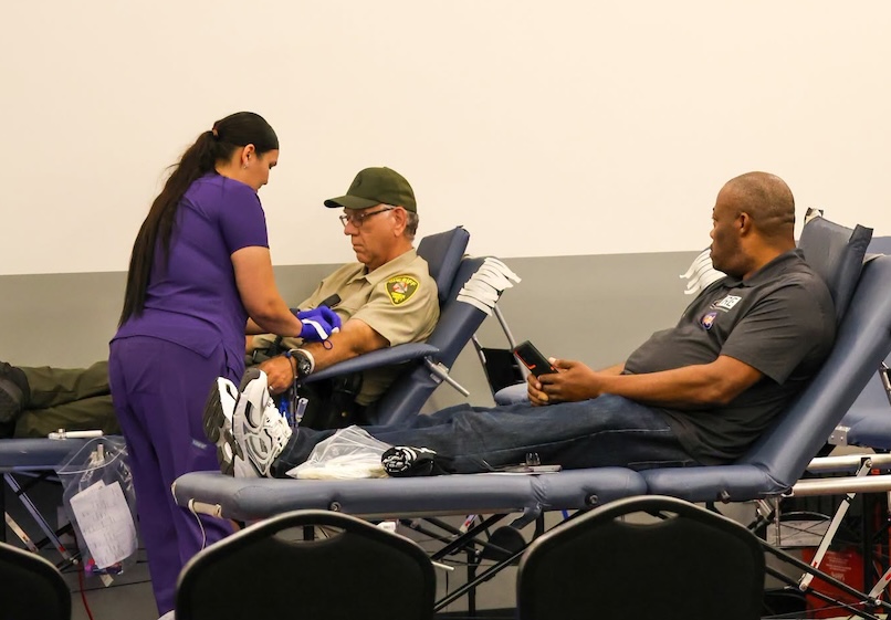 Lawton Fire wins friendly competition during Boots & Badges Blood Drive