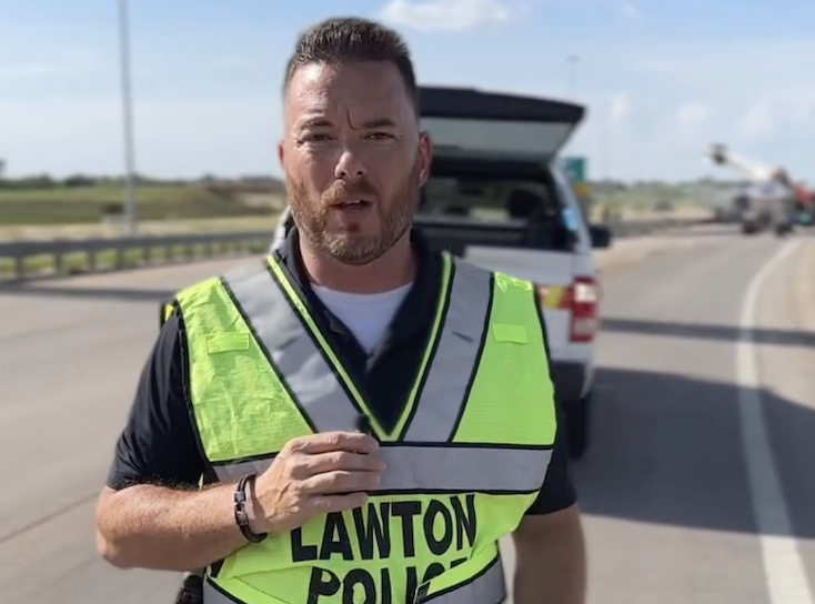Lawton Police Department responds to I-44 traffic accident, announces roadway reopens after overnight cleanup