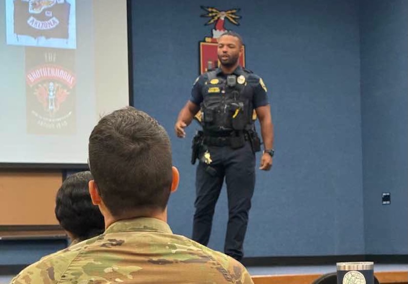 Lawton Police gang intelligence unit gives presentation to Staff Judge Advocate office