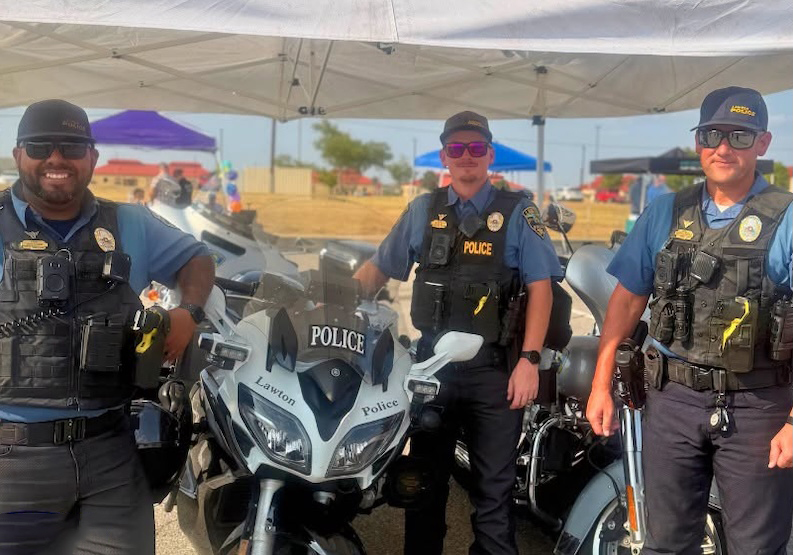 Lawton police Traffic Unit participates in National Night Out with Ft. Sill community