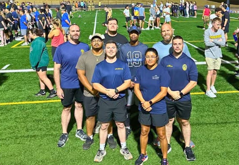 Lawton police officers climb Cameron Stadium stairs to honor 9/11 victims and first responders